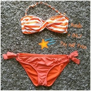 Mossimo Orange/White Bikini